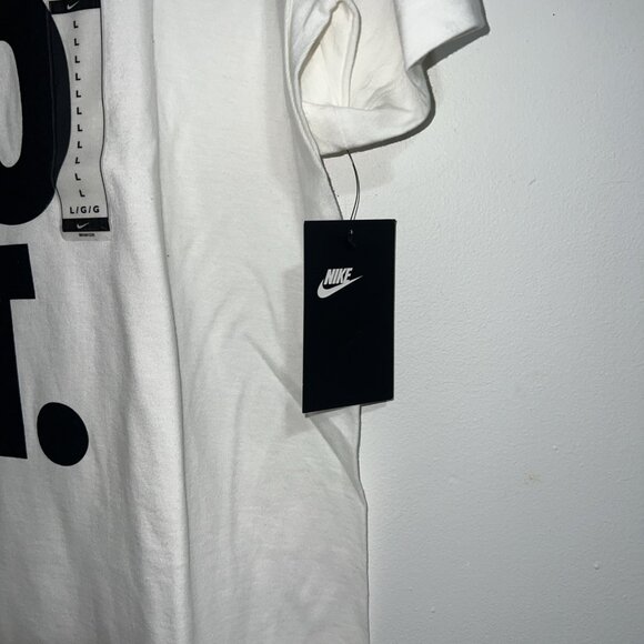 Nike Tee Sportswear Just Do It. Logo White Men’s Large - Picture 5 of 9